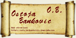 Ostoja Banković vizit kartica